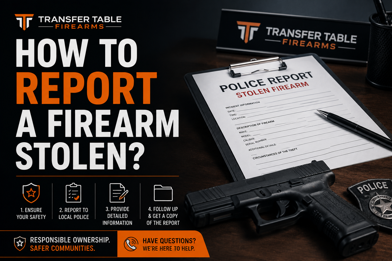 How To Report A Firearm Stolen