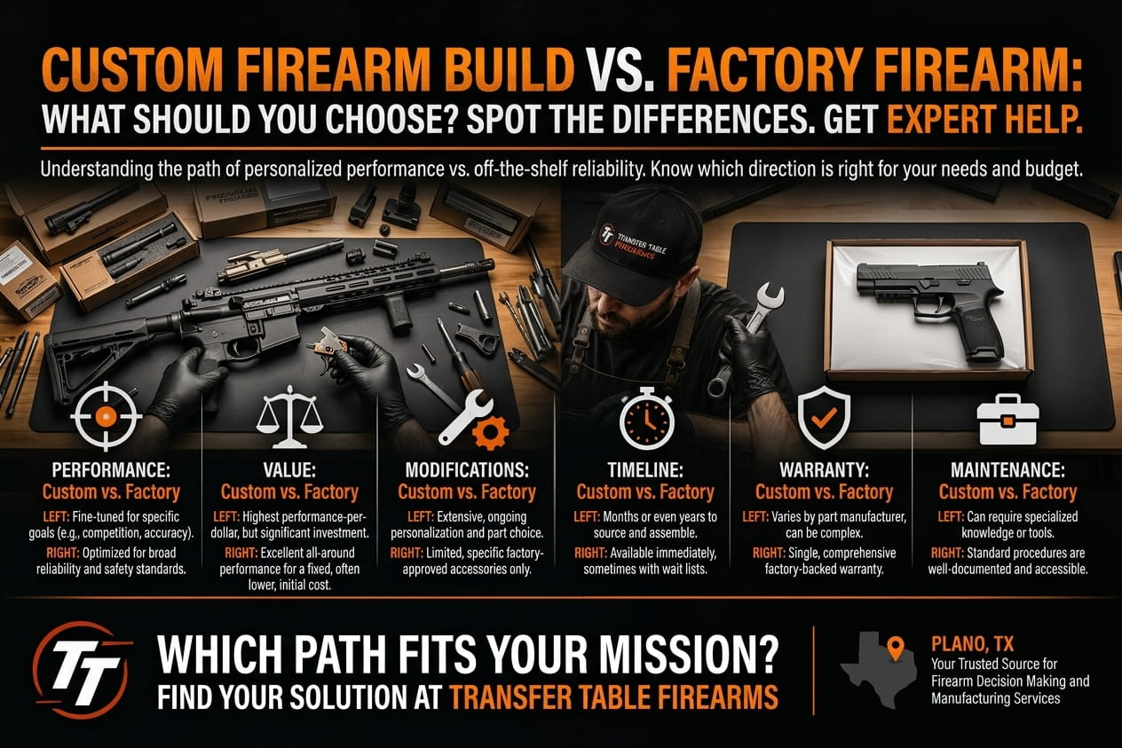 Custom Firearm Build Vs. Factory Firearm What Should You Choose